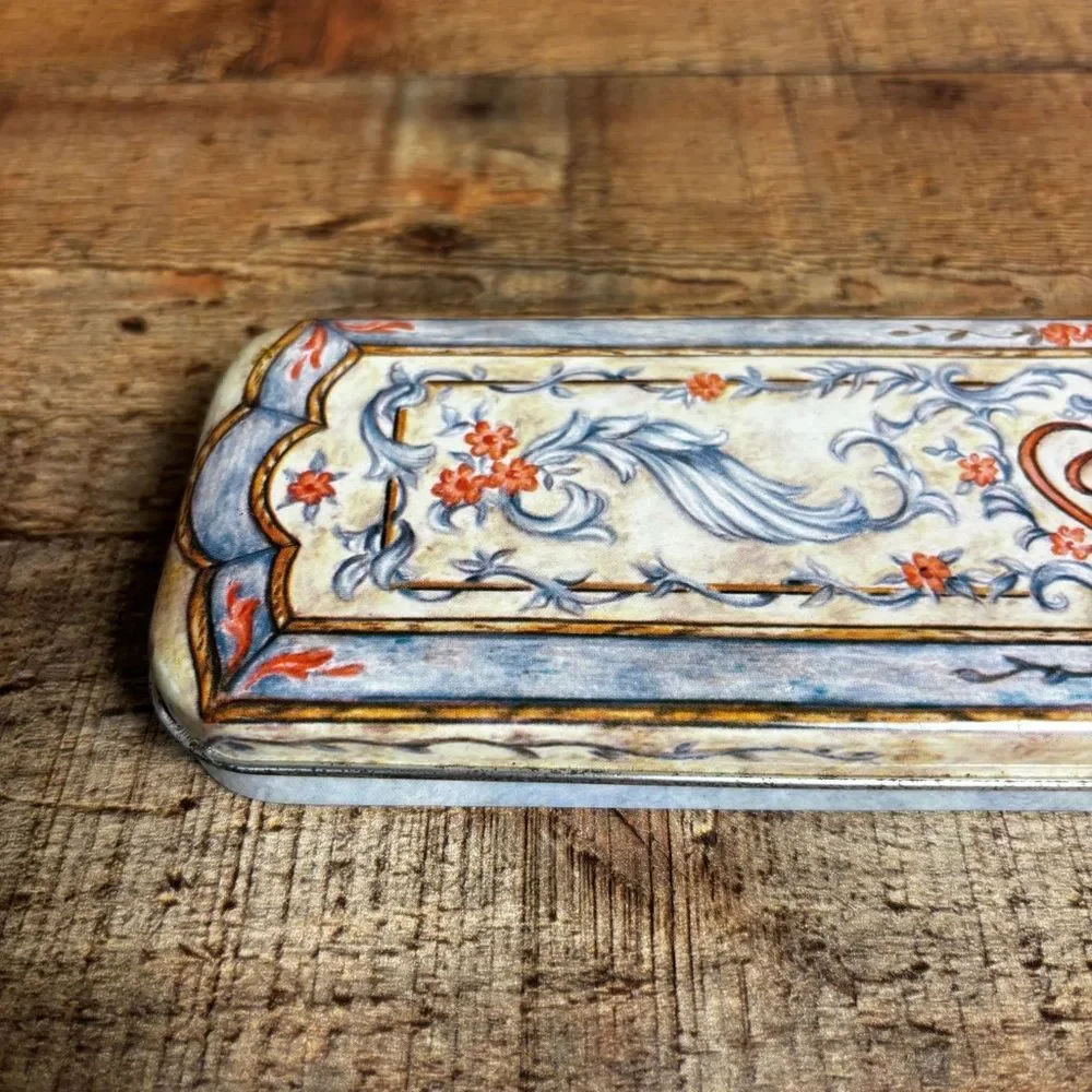 Brighton Jewelry Metal Tim Watch Box Only Classic Floral Style 9.5” x 3”